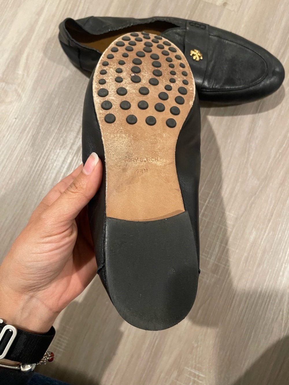 Tory burch Black Leather Slip-On Loafer for Women size 9.5 - Picture 9 of 13